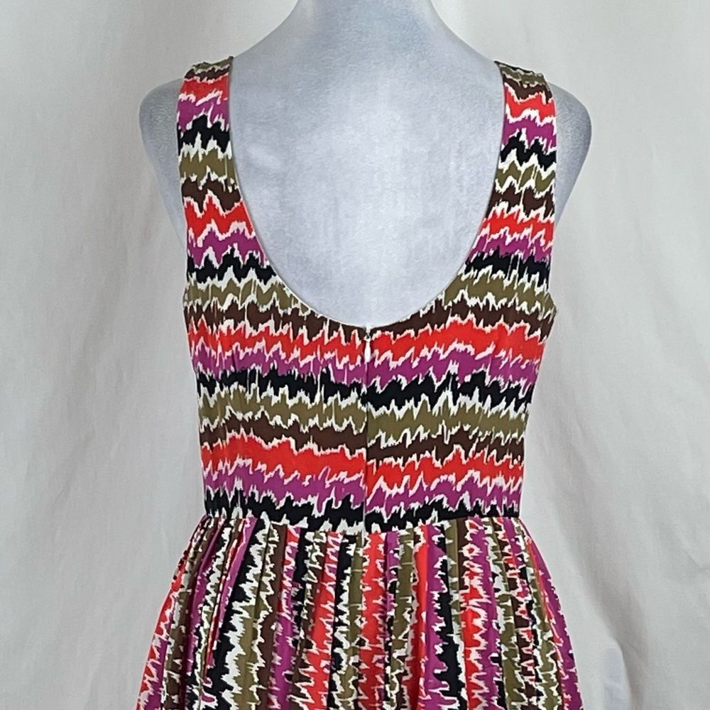 Trina Turk Pink Orange Pure Silk Sleeveless EuroGirl Feminine Dress NWOT Size 8 - Picture 6 of 13